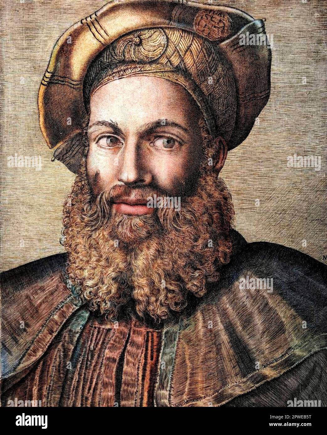 Portrait de Pietro Aretino (14921556) (Aretin), poete italien