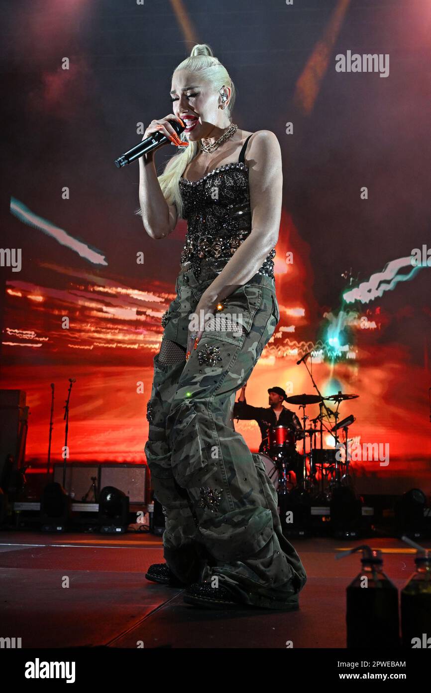 West Palm Beach, FL, USA. 29th Apr, 2023. Gwen Stefani performs during ...