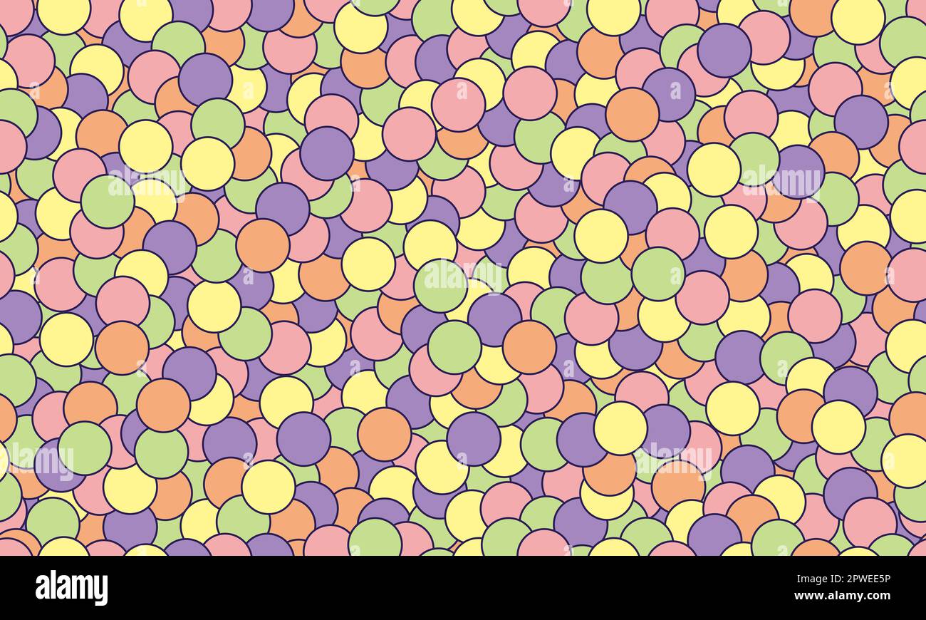 Vector background with seamless circular pattern Stock Vector