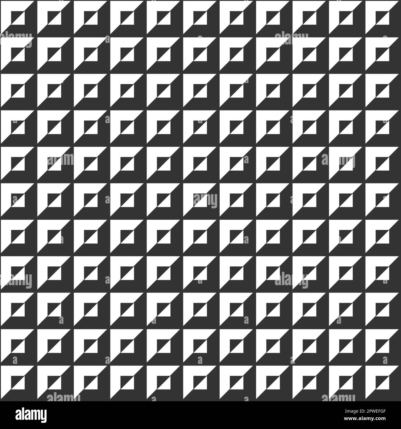 seamless minimalist modern monochrome Op art pattern with black and