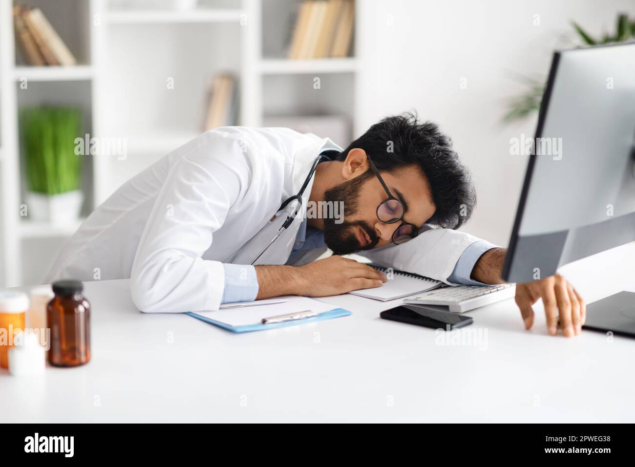 Doctor sleeping break hi-res stock photography and images - Alamy