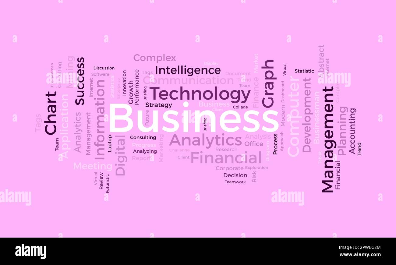 Word cloud background concept for Business analytics. Financial ...