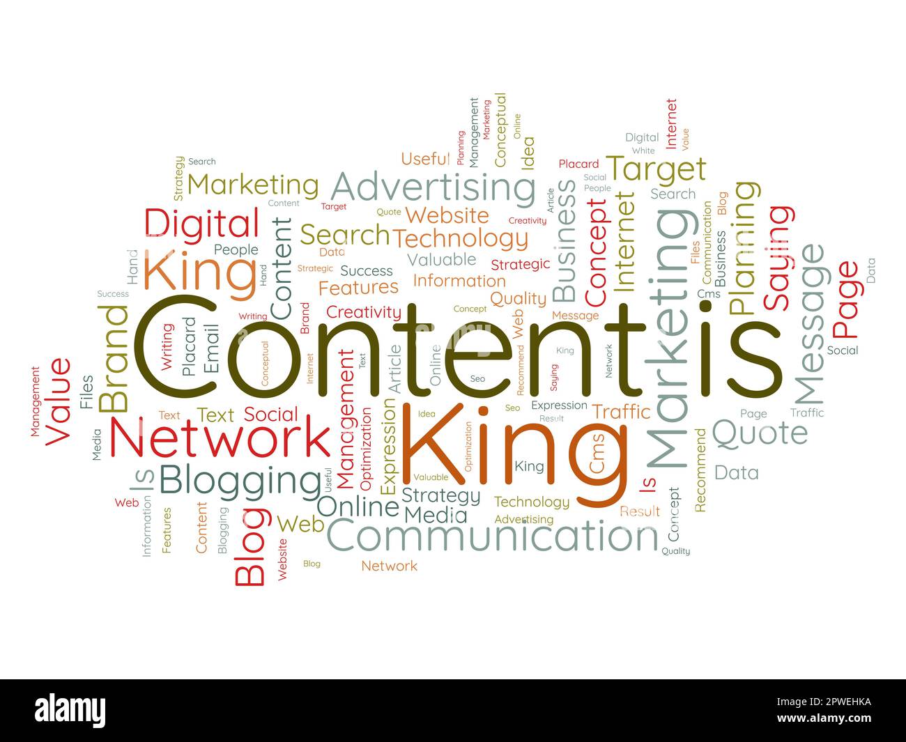 Word cloud background concept for Content is king. Idea optimization ...
