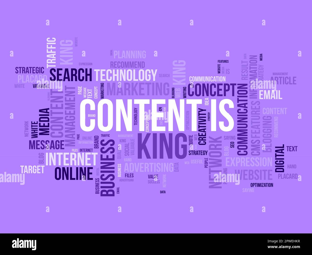 Word cloud background concept for Content is king. Idea optimization ...