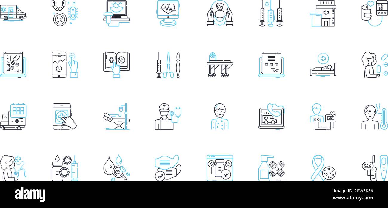 Environmental safety linear icons set. Sustainability, Pollution, Conservation, Climate, Habitat, Renewable, Recycle line vector and concept signs Stock Vector
