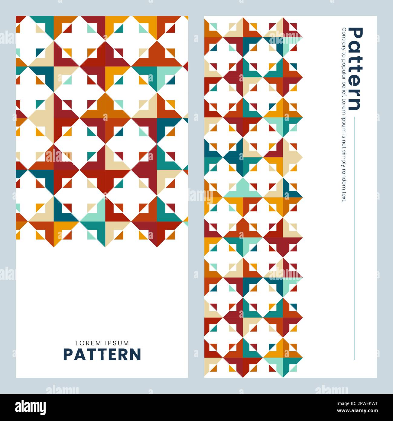 Colorful Abstract geometric Seamless pattern. modern tile pattern Stock Vector