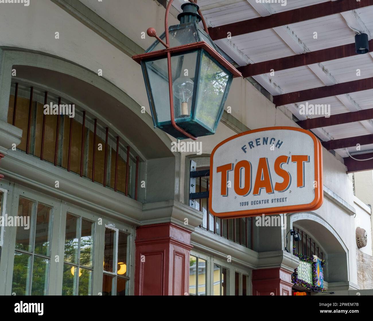 NEW ORLEANS, LA, USA APRIL 23, 2023 Sign at the entrance to Toast