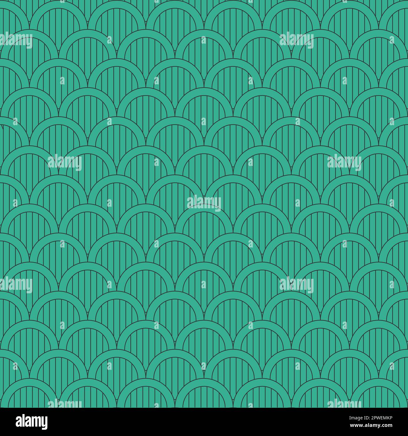 Abstract sashiko style japanese wave seamless pattern background Stock ...
