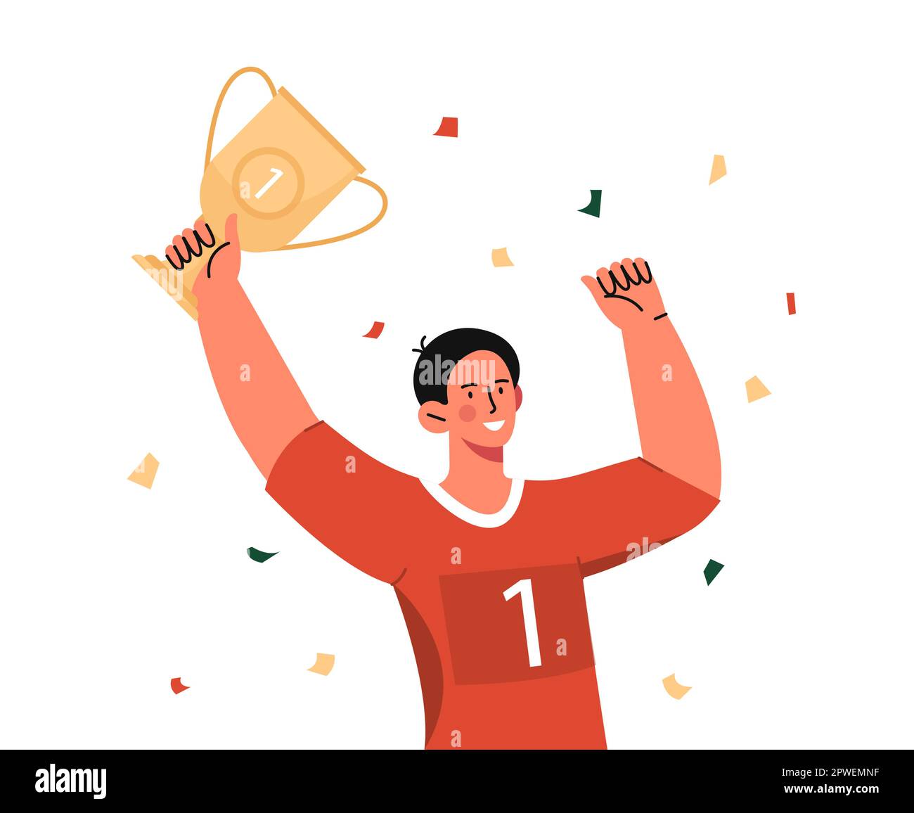 Footballer goal celebration Stock Vector Images Alamy