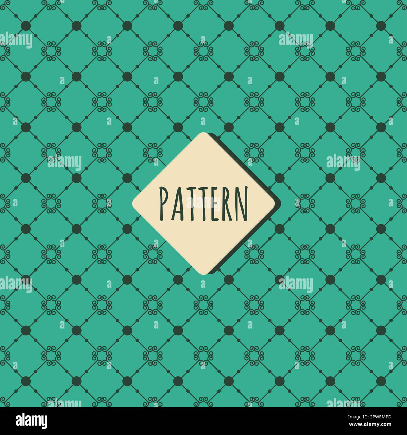 Abstract flowerish geometric shapes seamless patterns background Stock Vector