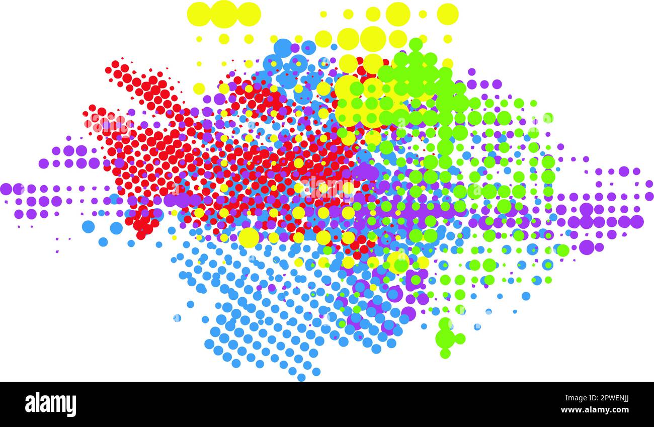 Grunge halftone background. Pop art background Stock Vector Image & Art ...