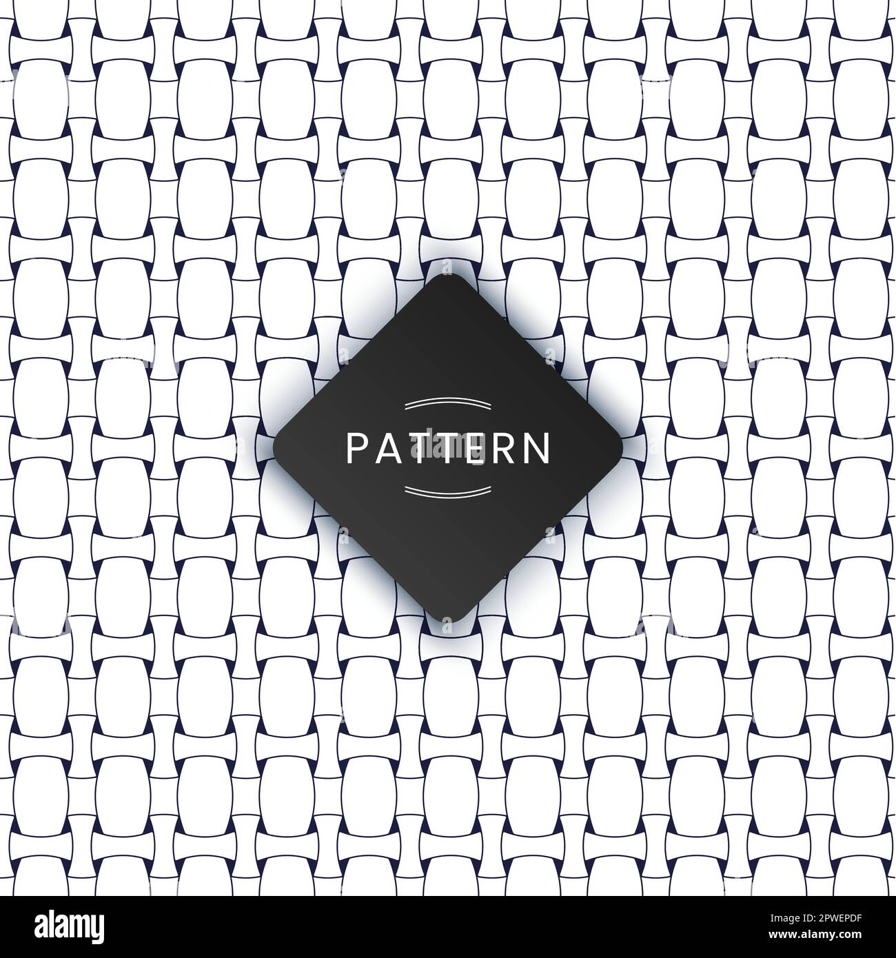 Modern abstract geometric decorated lines pattern background Stock Vector