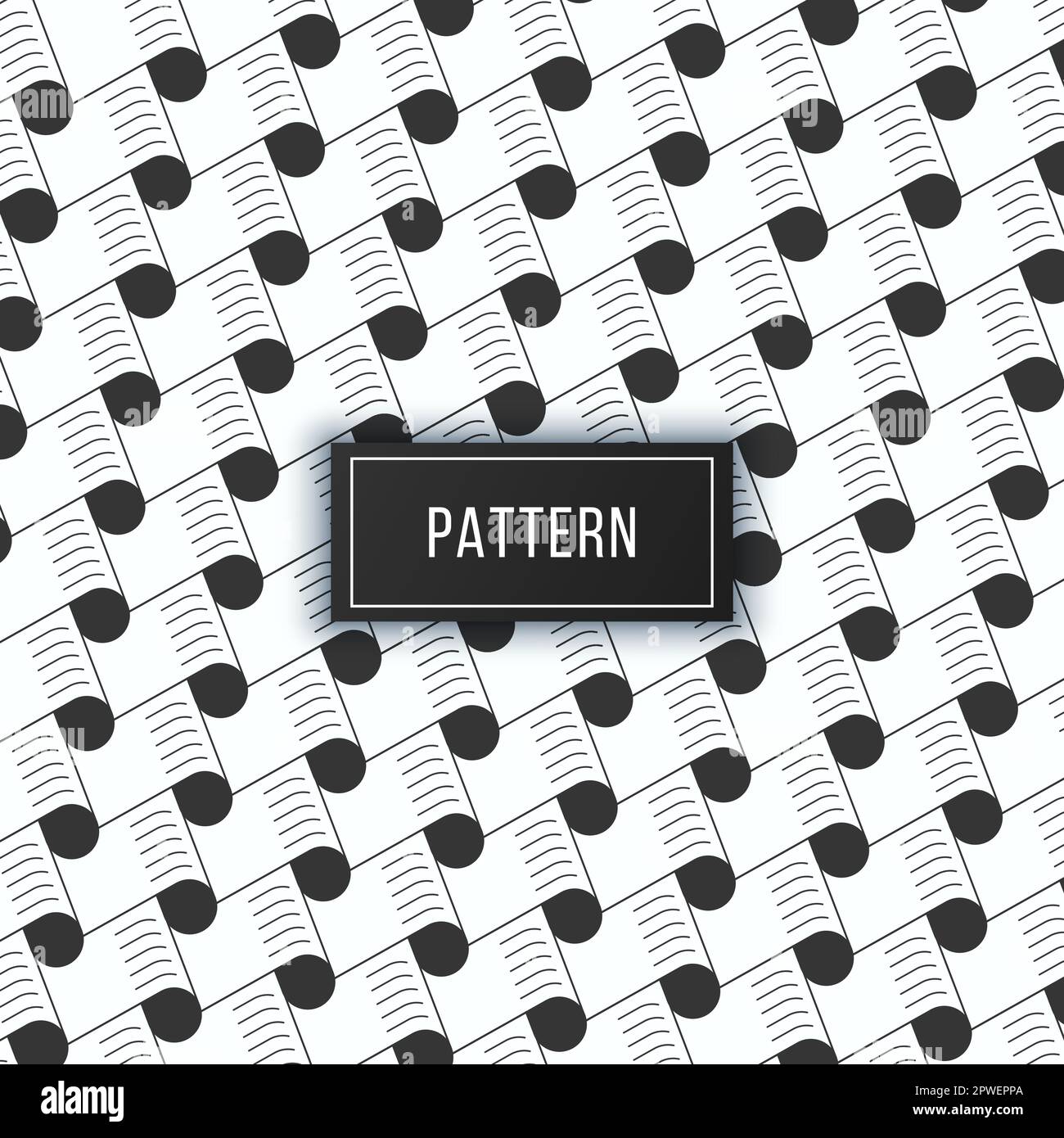Abstract seamless pattern background with circles and lines Stock Vector