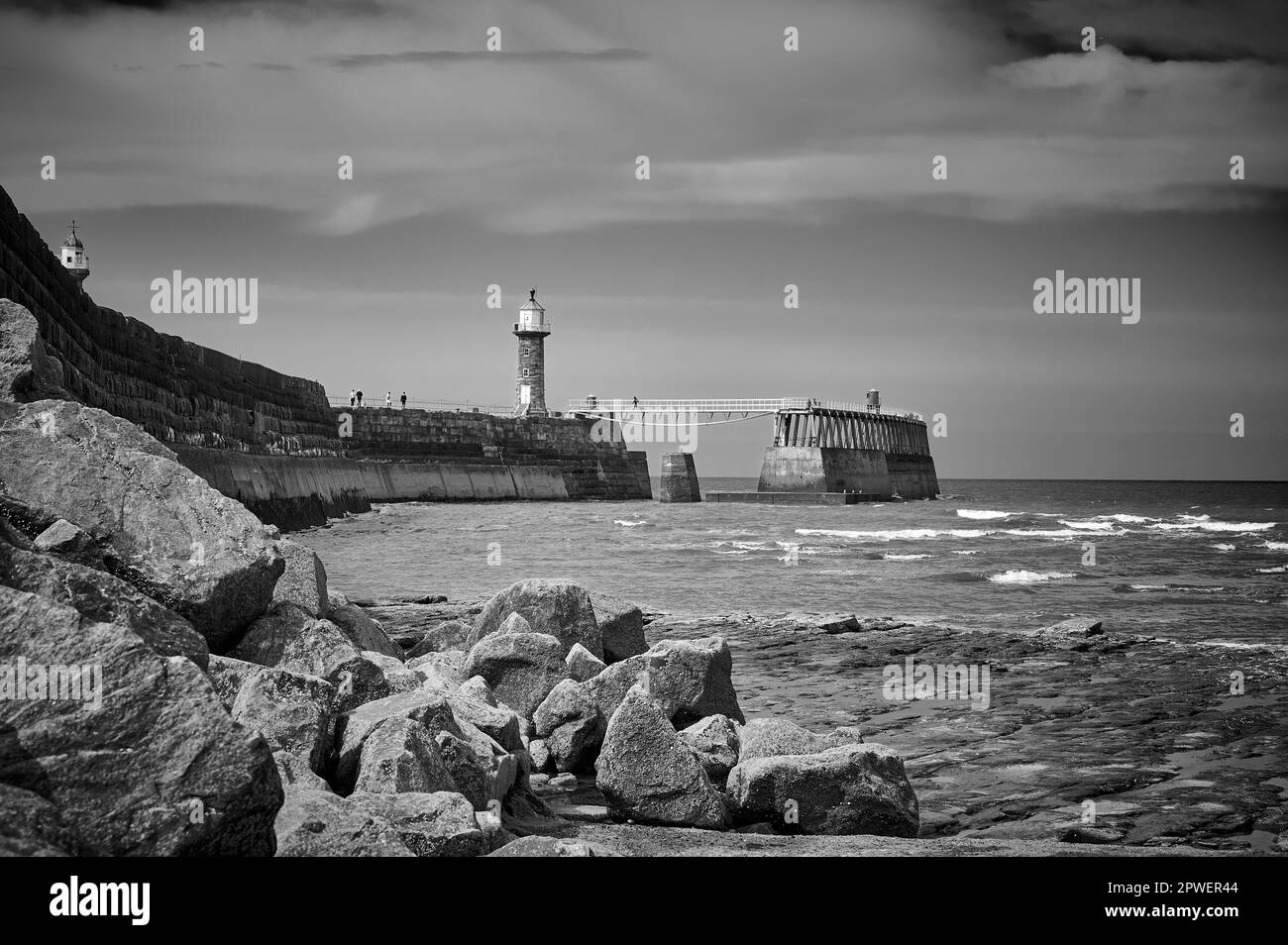 Whitby harbour houses Black and White Stock Photos & Images Alamy