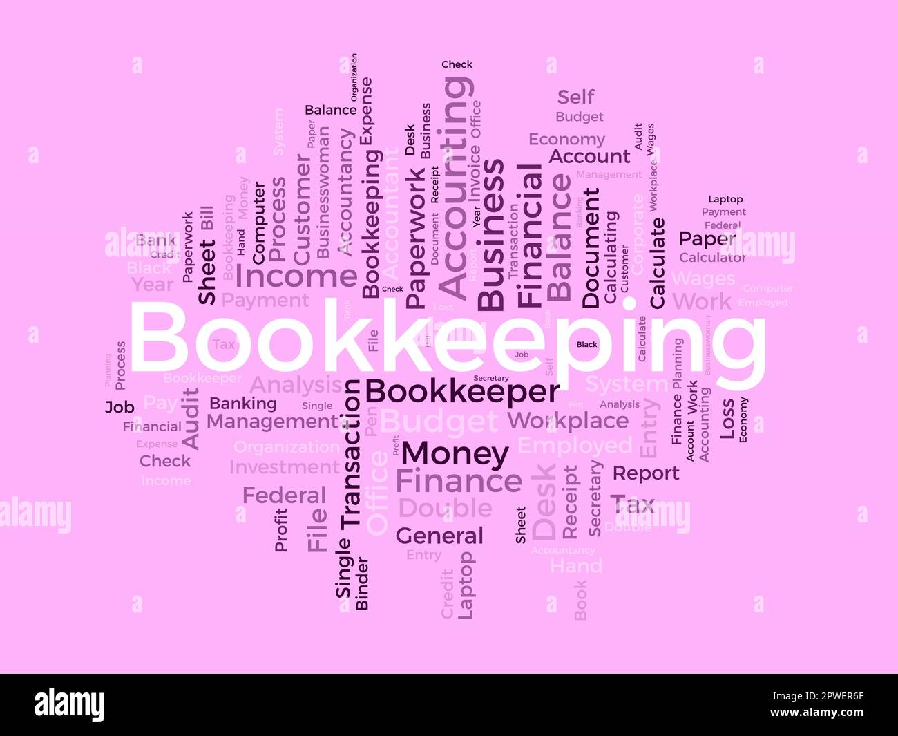 Word cloud background concept for Bookkeeping. Financial budget, business  transaction credit of payment double check. vector illustration Stock  Vector Image & Art - Alamy