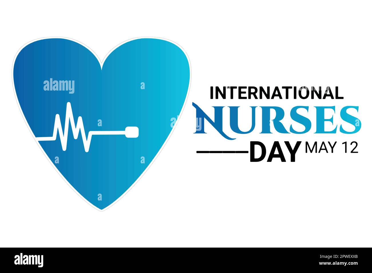 International Nurses Day Vector Illustration. May 12. Suitable for greeting card, poster and