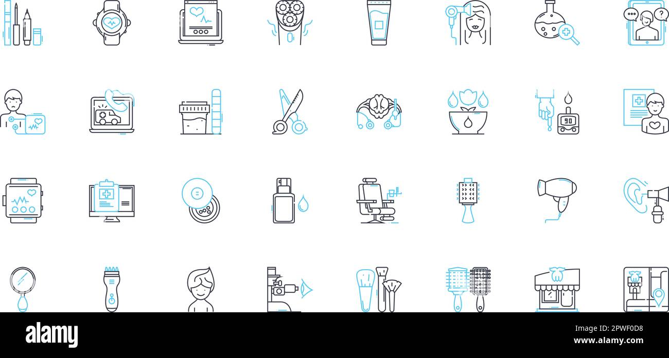 Life balance linear icons set. Equilibrium, Harmony, Moderation ...