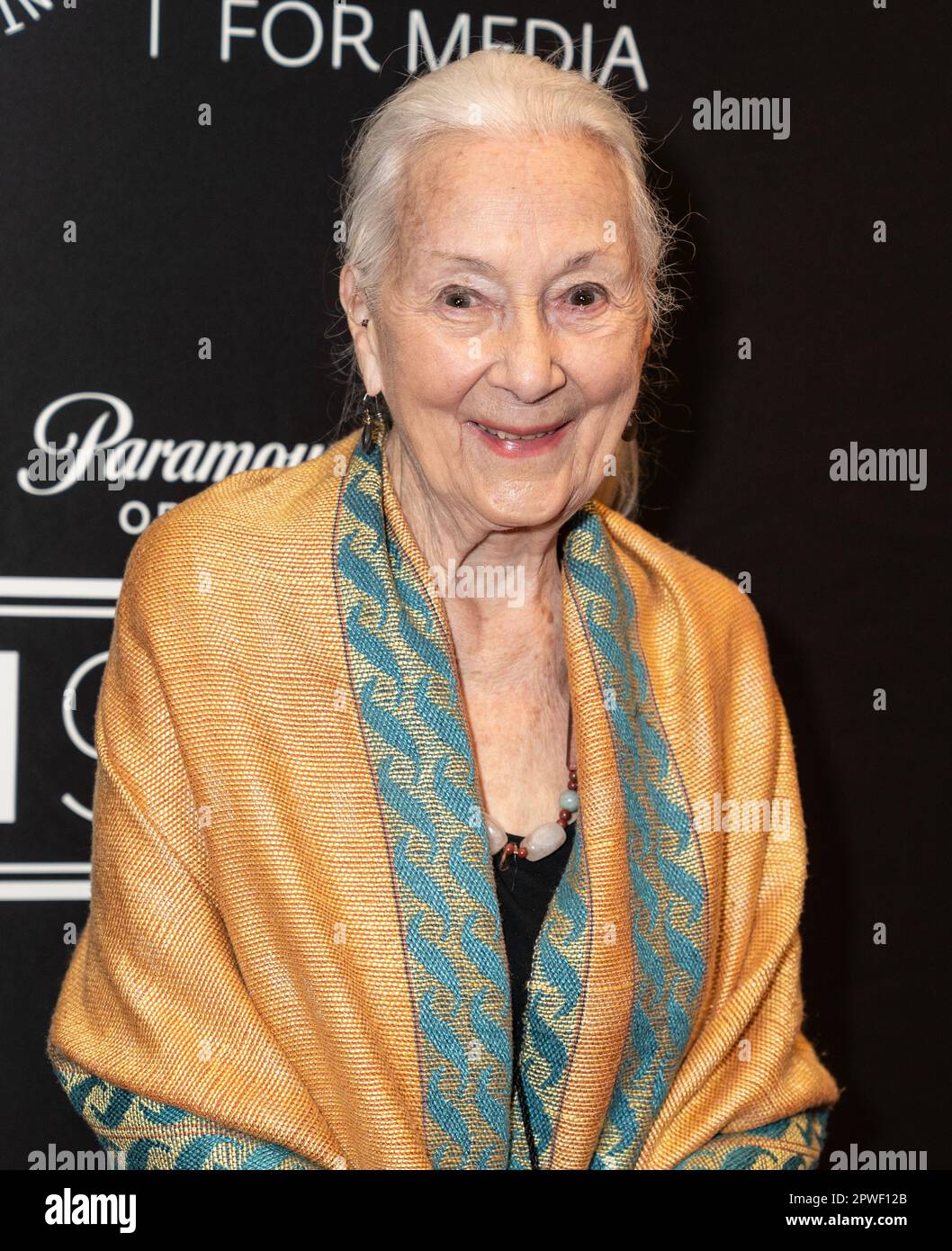New York, USA. 29th Apr, 2023. Rosemary Harris attends exhibition of