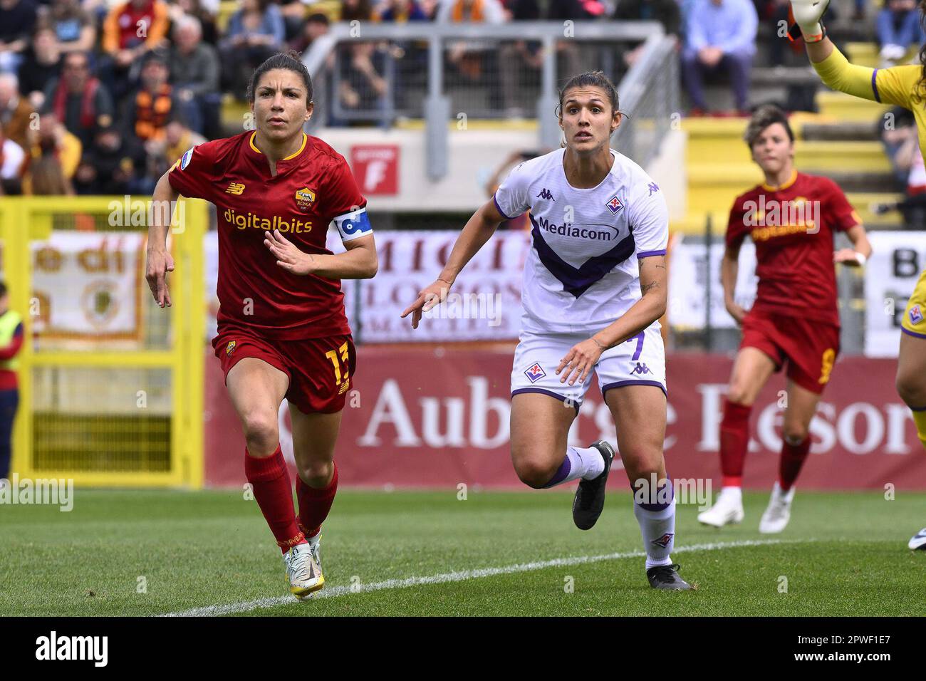 Federica Cafferata of ACF Fiorentina Women in action during the 2021/2022  Serie A Women's Championship match between Juventus FC and ACF Fiorentina  Wo Stock Photo - Alamy