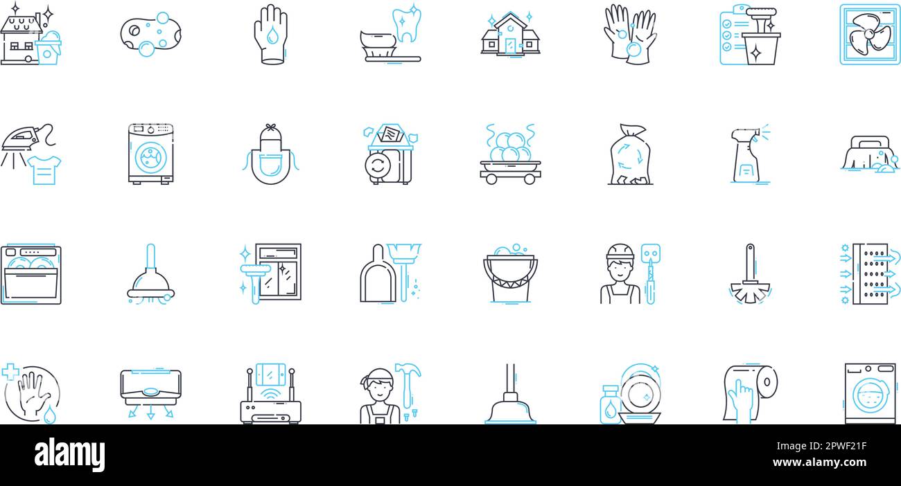 Scrubbing linear icons set. Exfoliation, Polishing, Cleansing ...