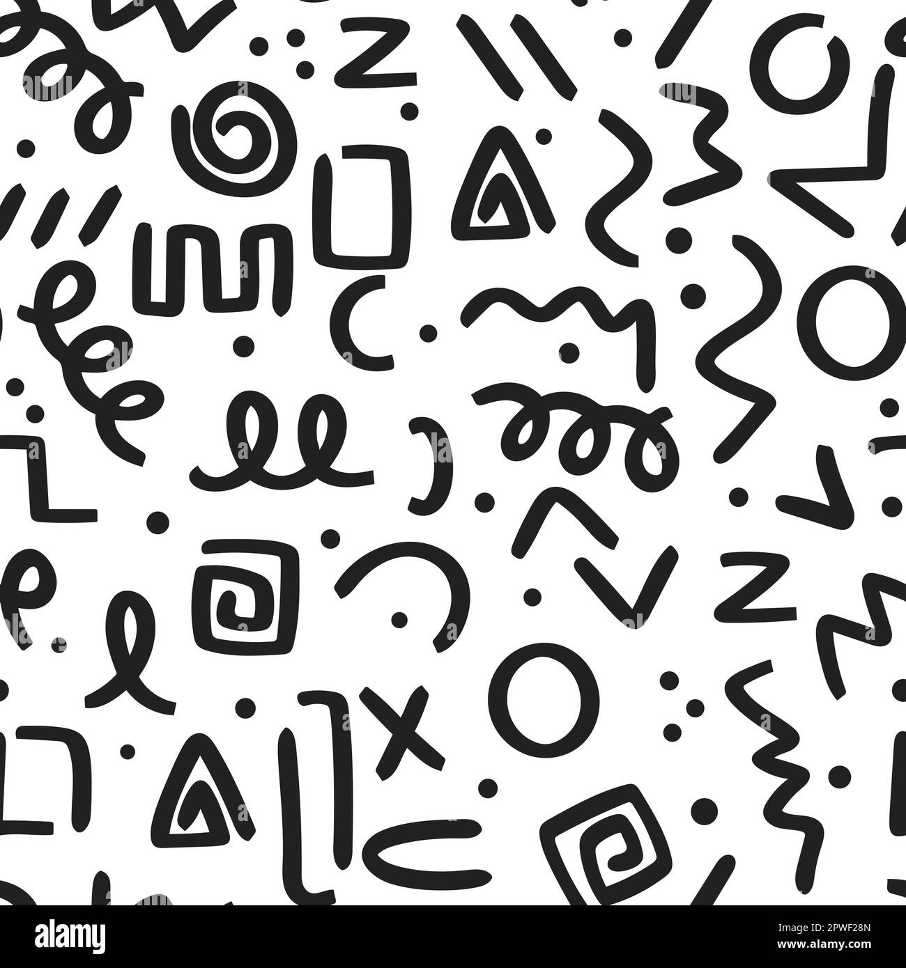 Hand drawn grunge squiggles background Stock Vector Image & Art Alamy