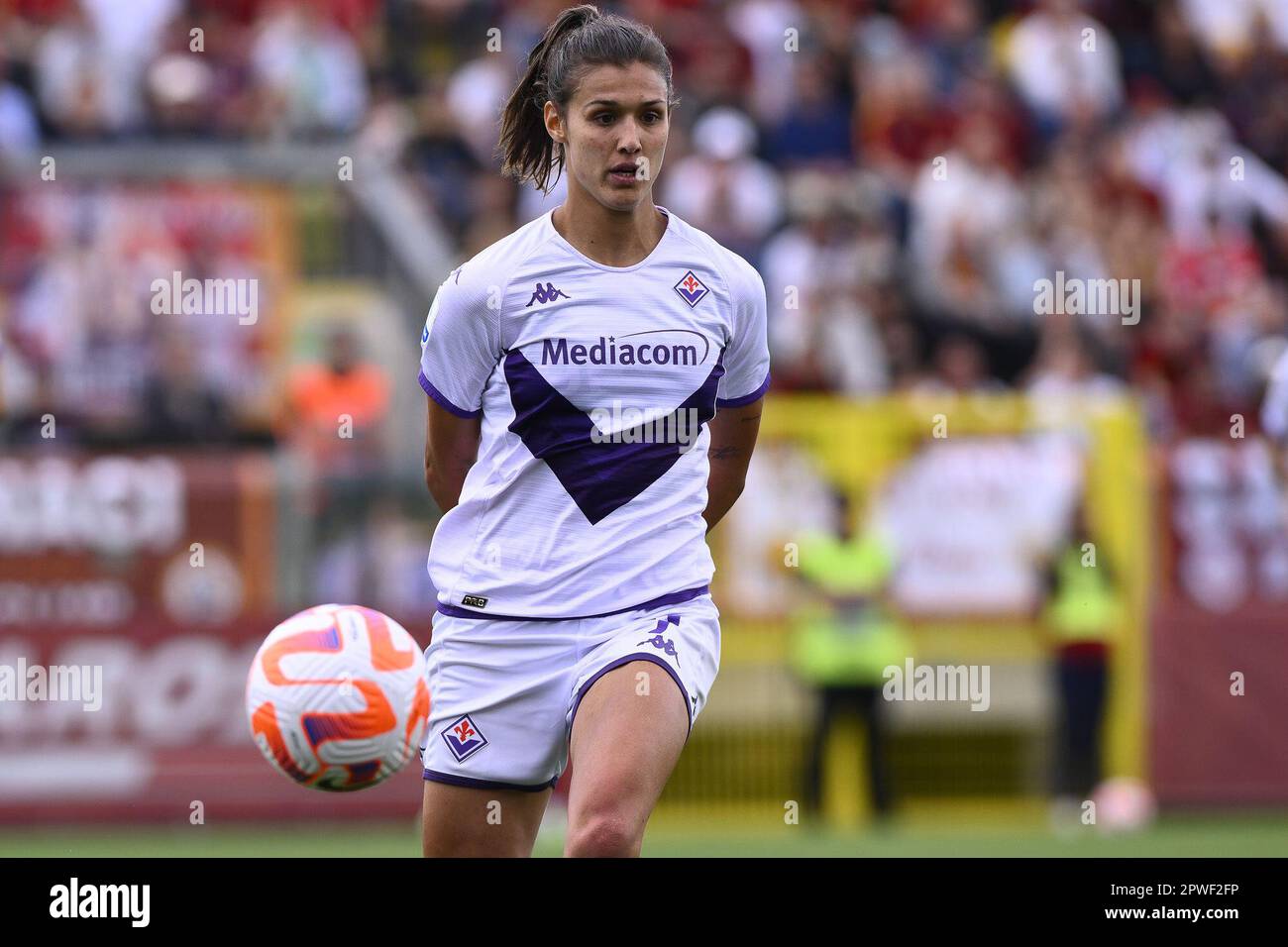 Federica Cafferata of ACF Fiorentina Women in action during the 2021/2022  Serie A Women's Championship match between Juventus FC and ACF Fiorentina  Wo Stock Photo - Alamy