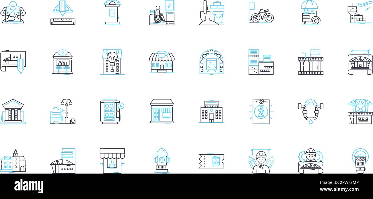Designers linear icons set. Innovation, Creativity, Style, Conceptualization, Artistry, Uniqueness, Visuals line vector and concept signs. Aesthetics Stock Vector