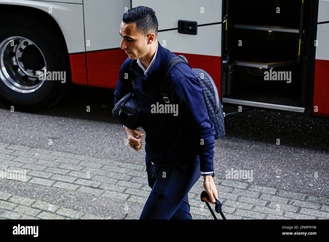 Rotterdam, Netherlands. 30th Apr, 2023. ROTTERDAM, NETHERLANDS - APRIL 30: Anwar El Ghazi of PSV during the Dutch TOTO KNVB Cup final match between Ajax and PSV at Stadion Feijenoord on April 30, 2023 in Rotterdam, Netherlands (Photo by Marcel ter Bals/Orange Pictures) Credit: Orange Pics BV/Alamy Live News Stock Photo
