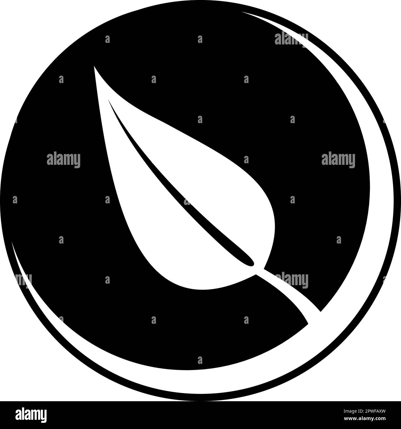 Marple leaf Icon - Earth symbol of the elements, simple and clean ...