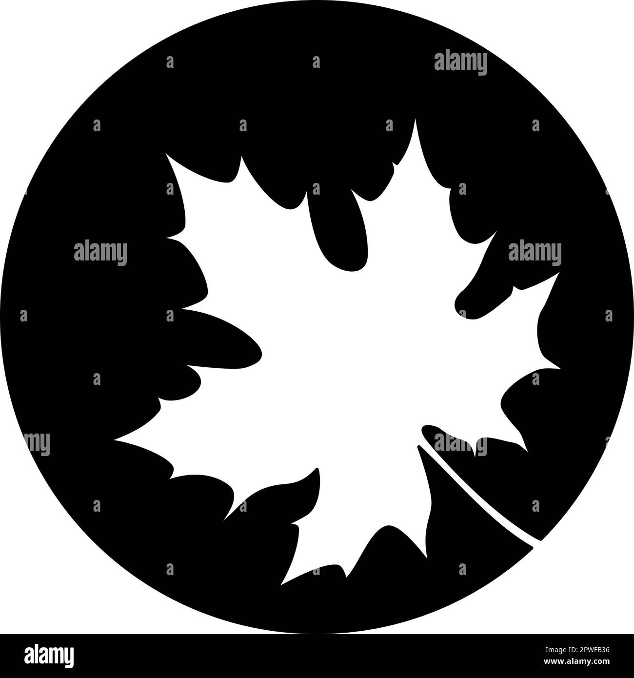 Marple leaf Icon - Earth symbol of the elements, simple and clean ...