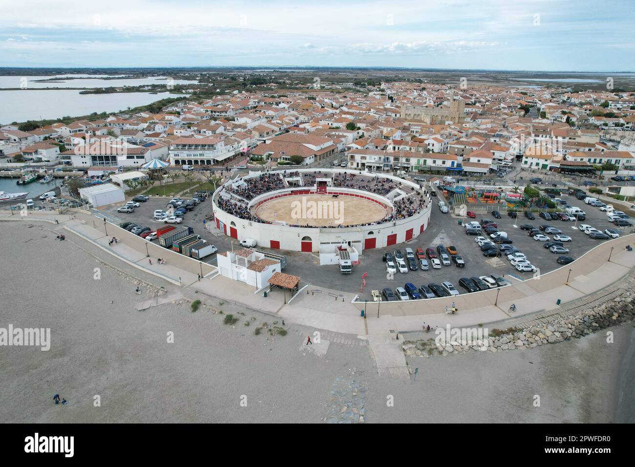 Camargue race (Course camarguaise) in Saintes-Maries-de-la-Mer ...