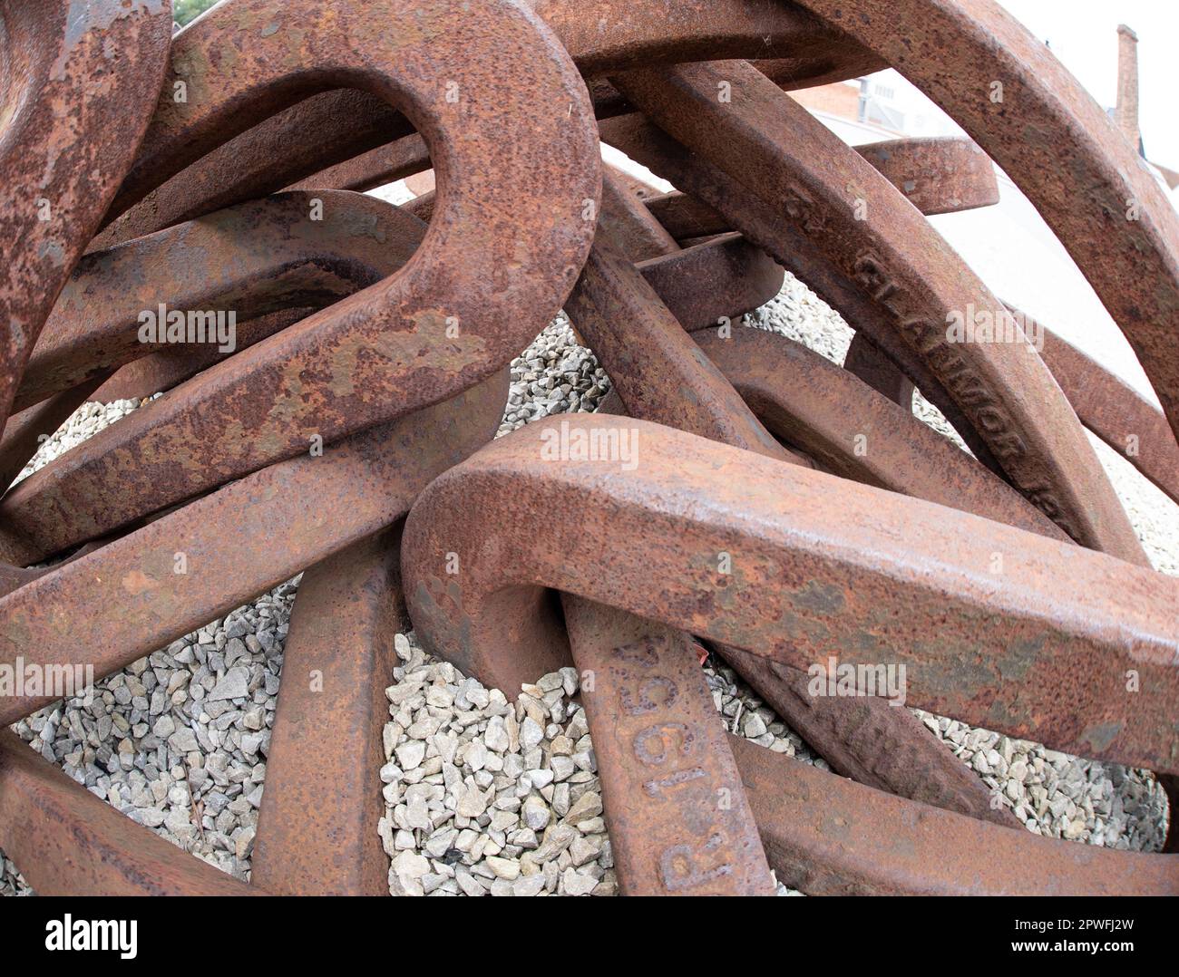 Old Rusty Chain UK Stock Photo
