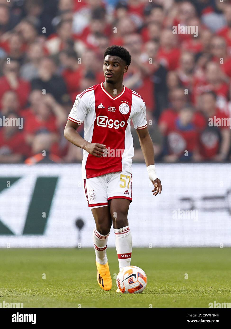 ROTTERDAM, NETHERLANDS - APRIL 30: Steven Bergwijn of Ajax during the Dutch  TOTO KNVB Cup final match between Ajax and PSV at Stadion Feijenoord on  April 30, 2023 in Rotterdam, Netherlands (Photo