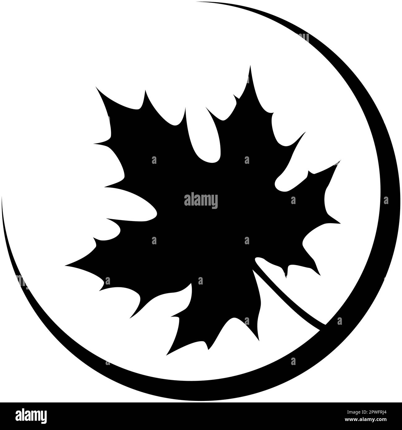 Marple leaf Icon - Earth symbol of the elements, simple and clean ...