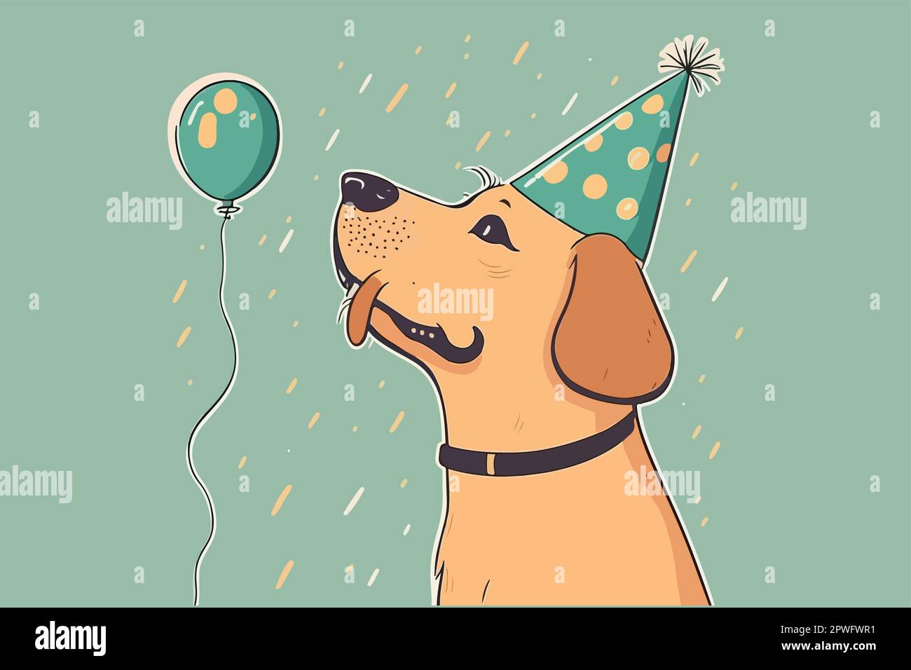 Dog Birthday vector illustration Stock Vector Image & Art Alamy