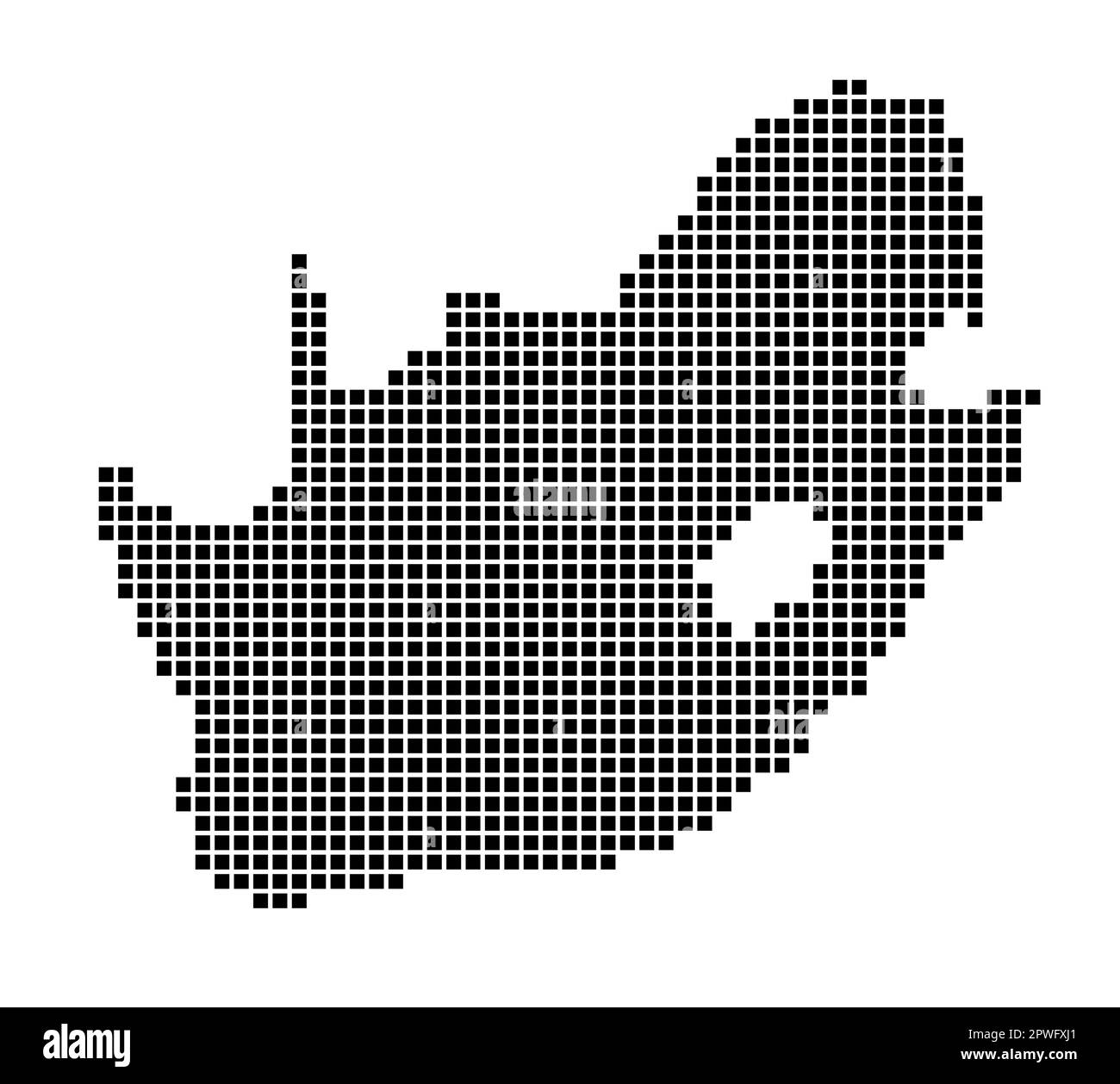 South Africa map. Map of South Africa in dotted style. Borders of the ...