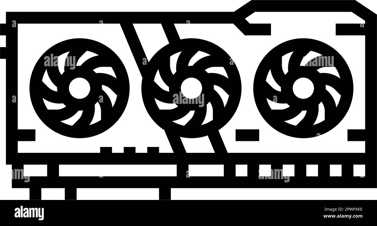 Gaming graphics card Black and White Stock Photos & Images - Alamy