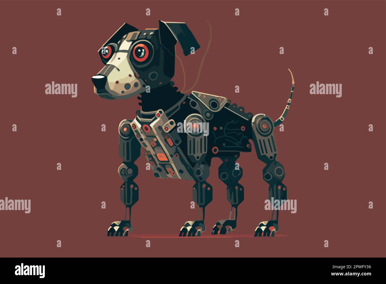 Robot dog clipart Stock Vector Images - Alamy