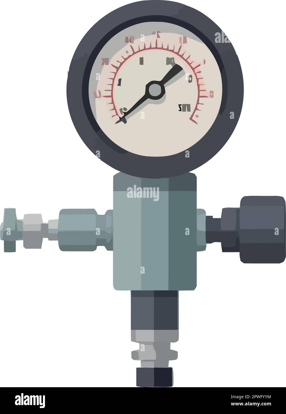 gray gauge of measure tool Stock Vector Image & Art - Alamy