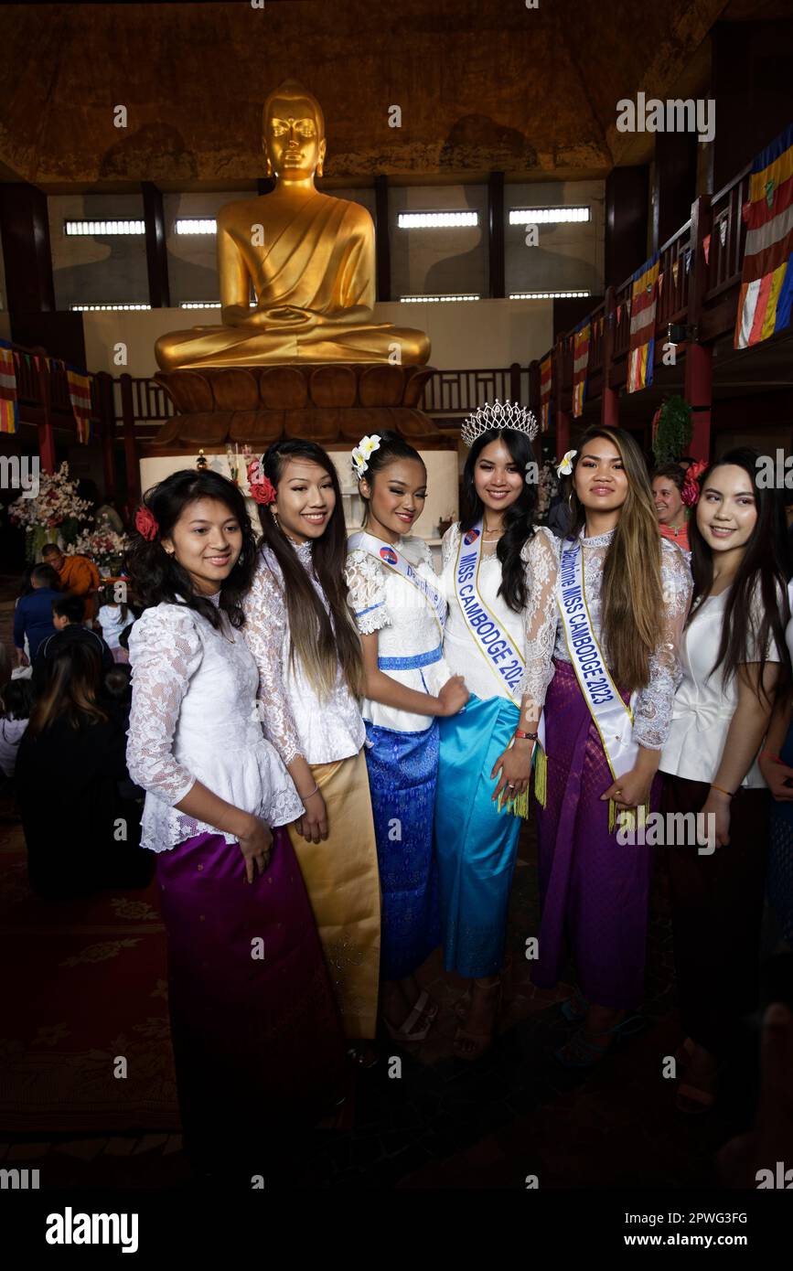 Paris, France. 30th Apr, 2023. Marielle, Miss Cambodia in France 2023