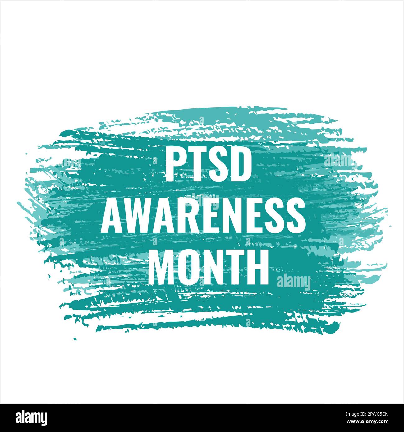 National PTSD Awareness Month typography poster. Post-Traumatic Stress ...