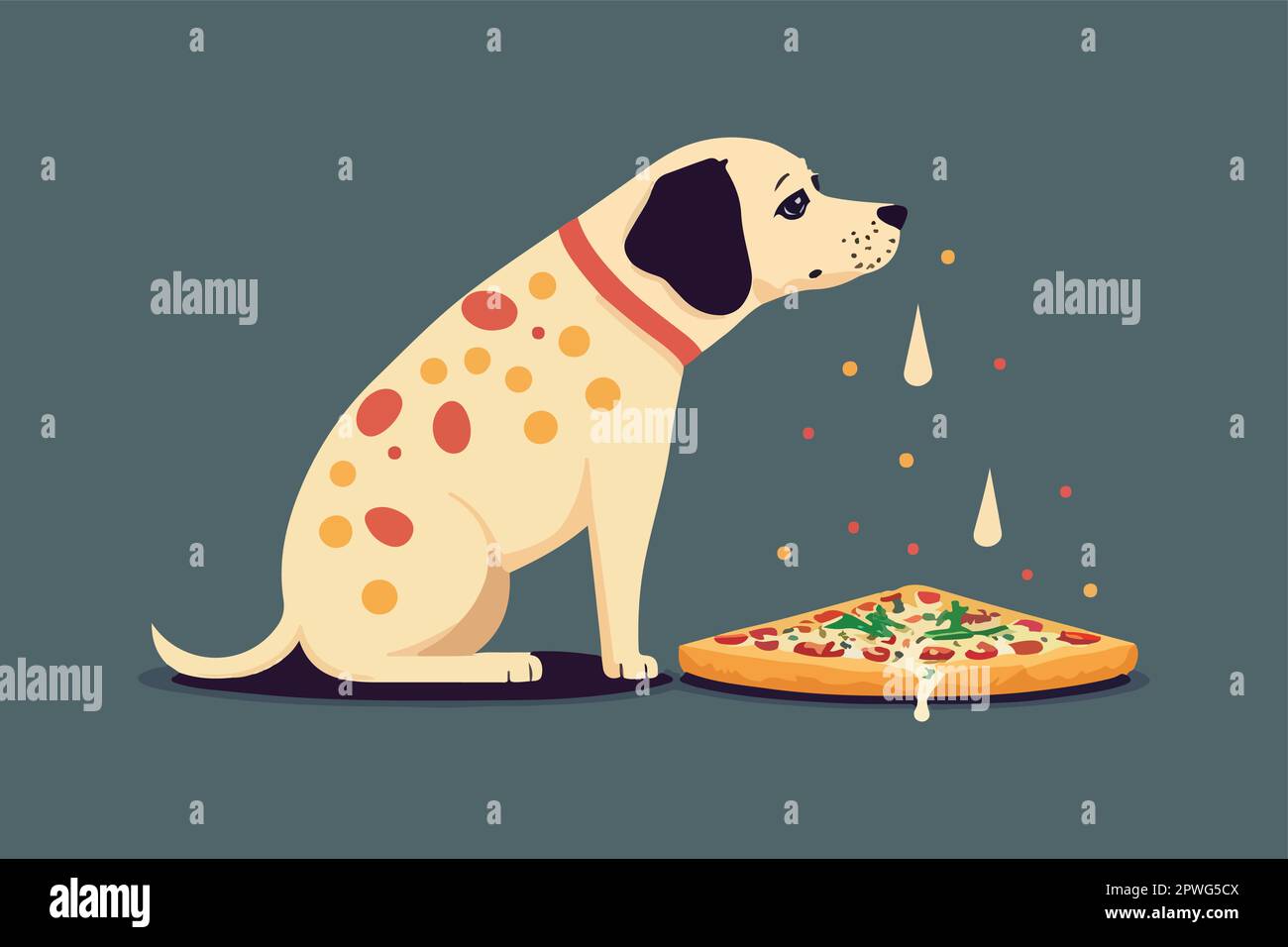 pizza dog clipart