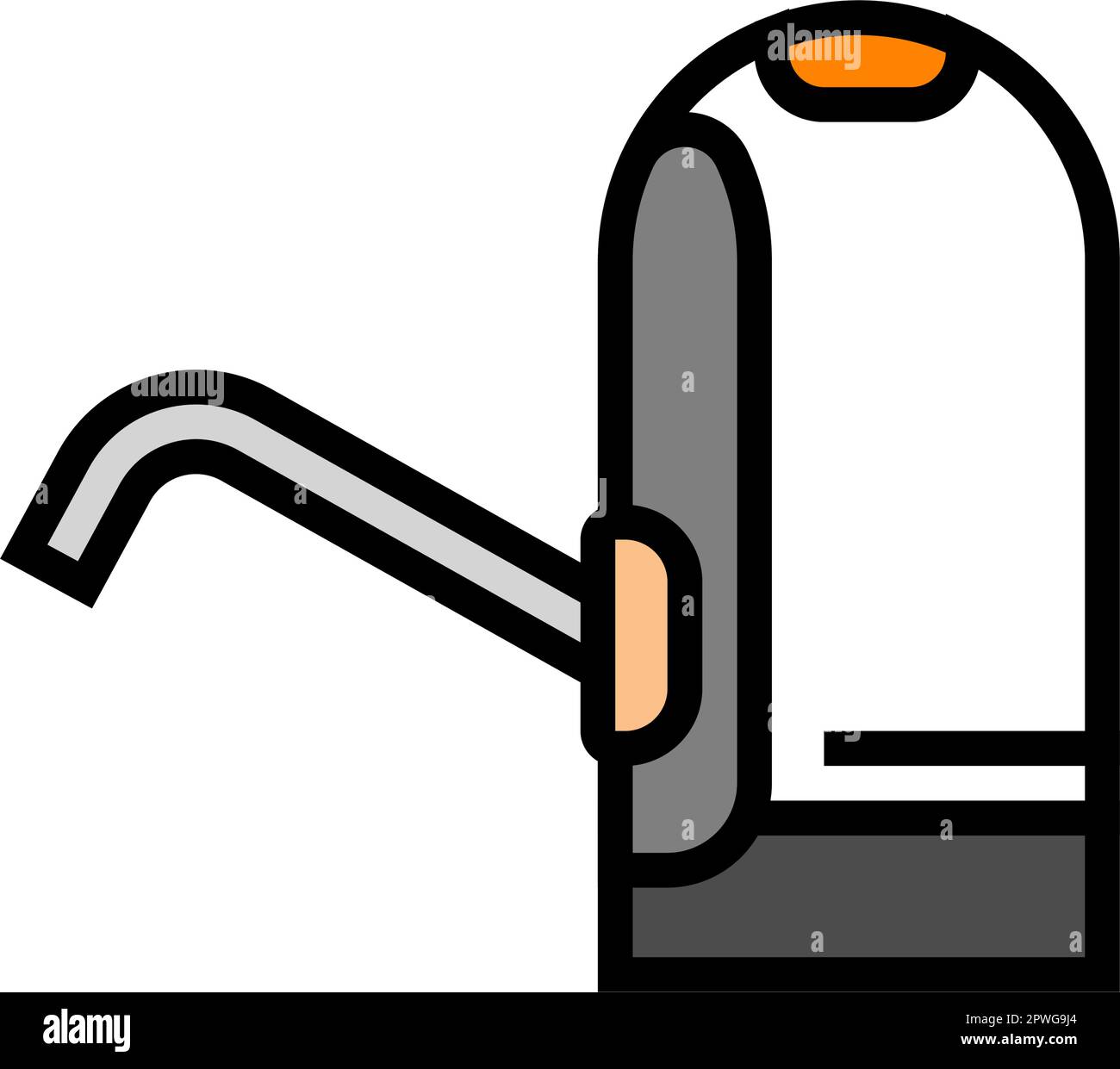 smart water dispenser home color icon vector illustration Stock Vector