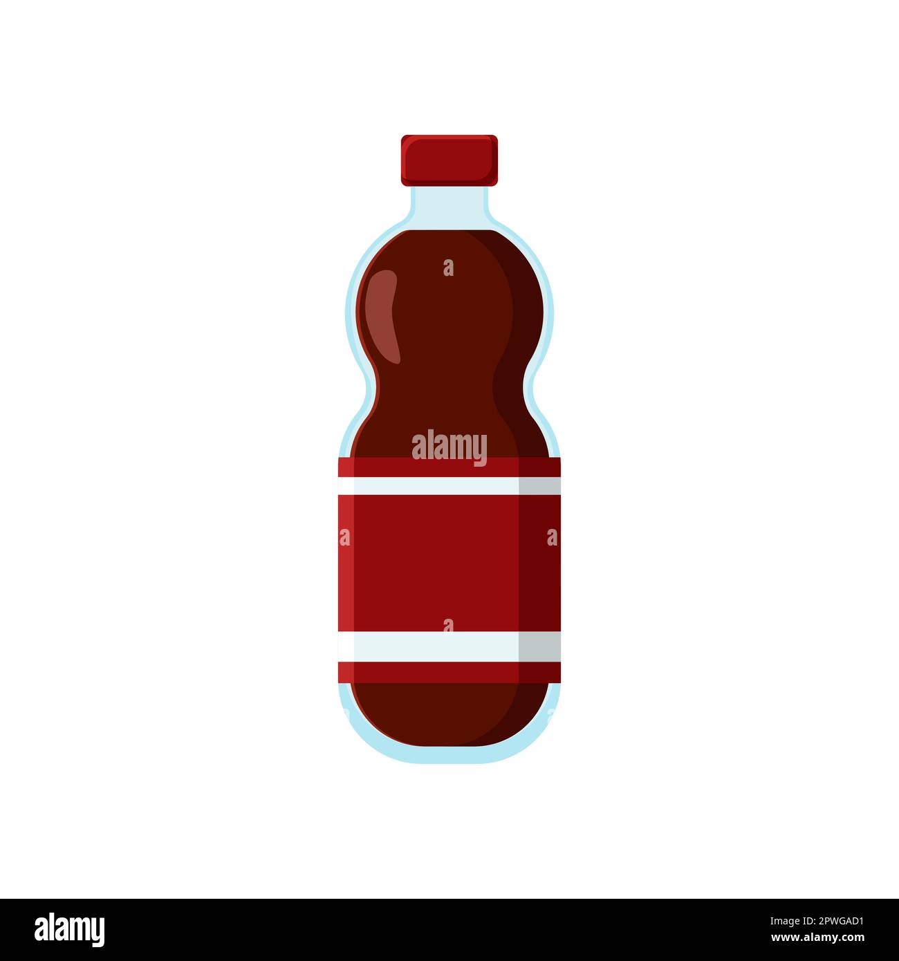 Fizzy drink in plastic bottle vector illustration Stock Vector Image
