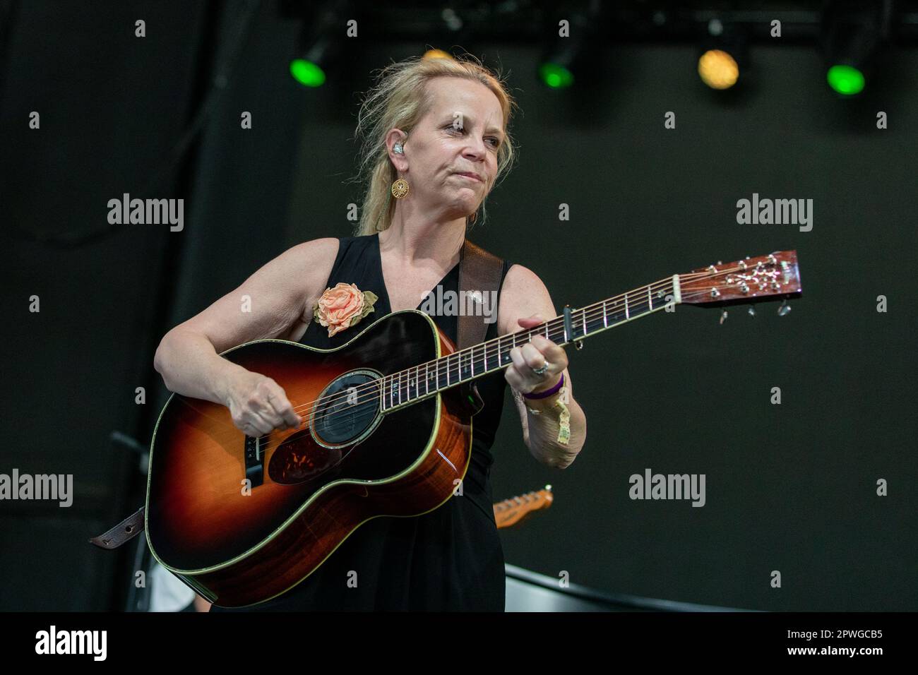 Indio, USA. 29th Apr, 2023. Mary Chapin Carpenter during the Stagecoach Music Festival at Empire Polo Club on April 29, 2023, in Indio, California (Photo by Daniel DeSlover/Sipa USA) Credit: Sipa USA/Alamy Live News Stock Photo
