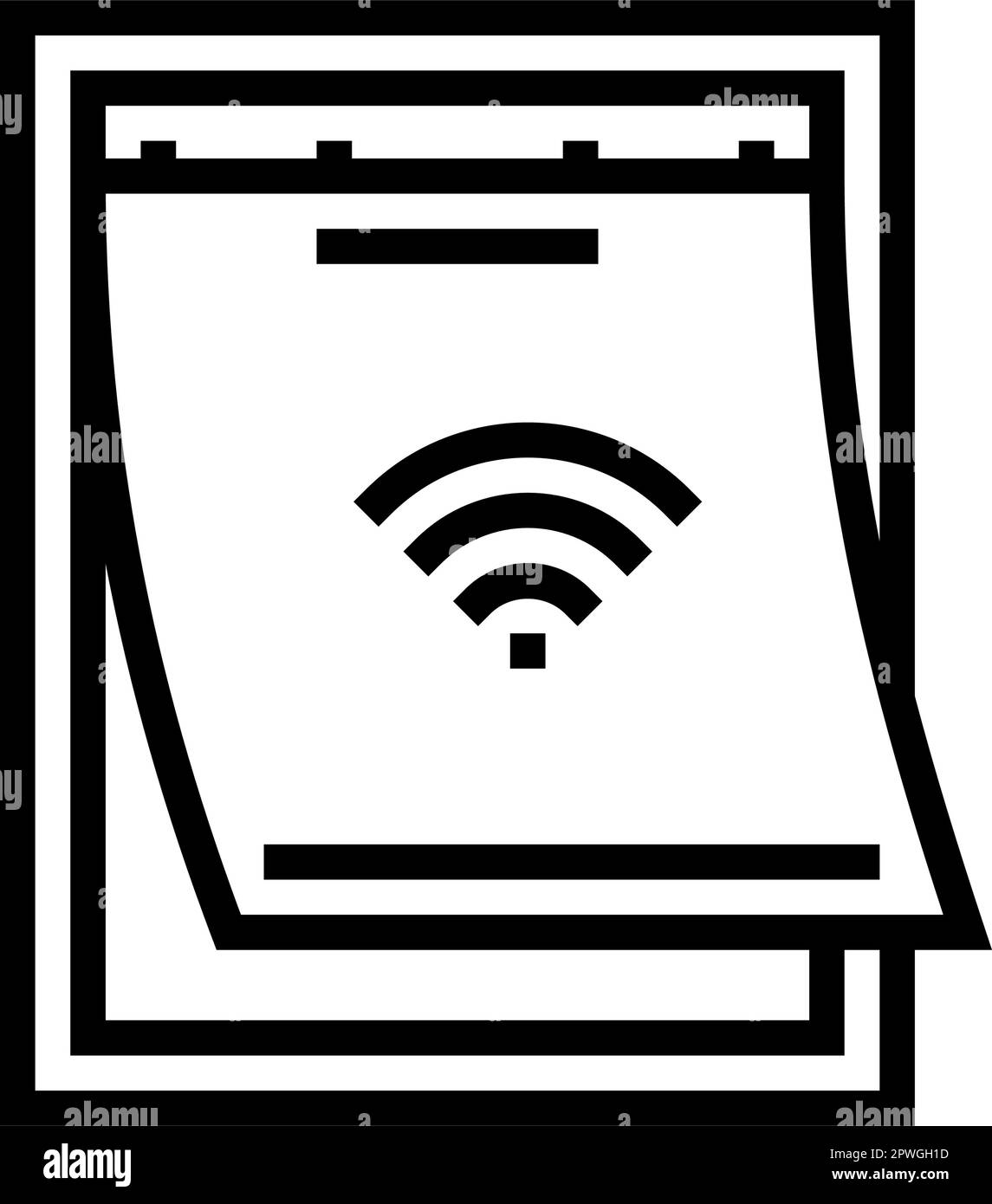 smart-pet-door-home-line-icon-vector-illustration-stock-vector-image