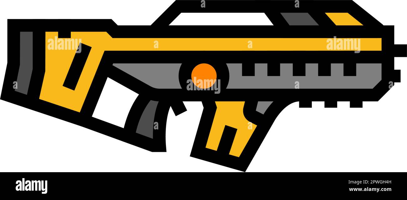 laser gun weapon military color icon vector illustration Stock Vector ...
