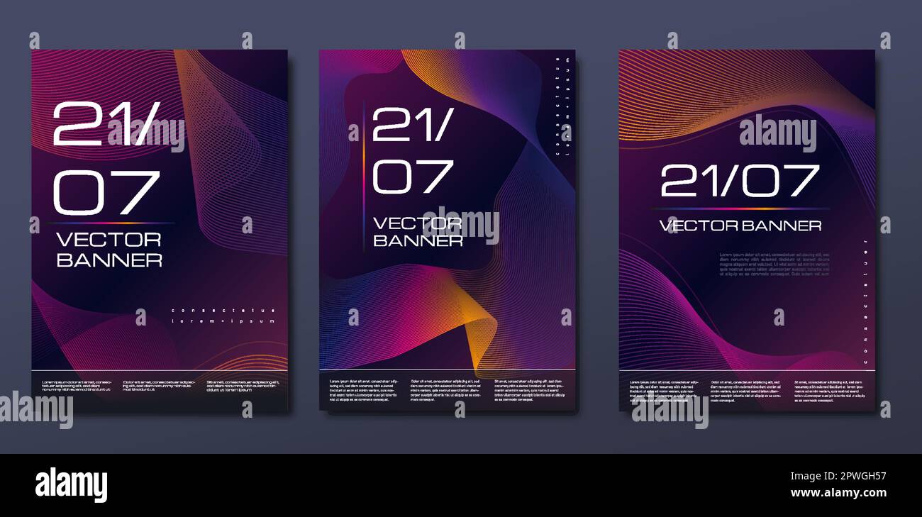 Abstract dark tech banners Stock Vector Images - Alamy