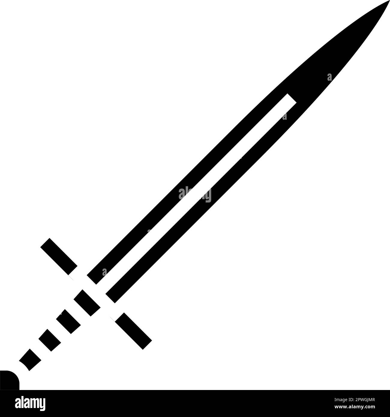 sword weapon war glyph icon vector illustration Stock Vector Image ...