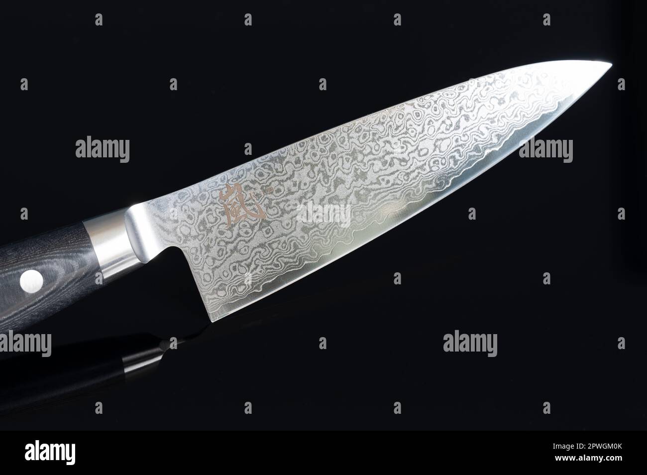 A traditional premium Japanese chef's knife manufactured with layer